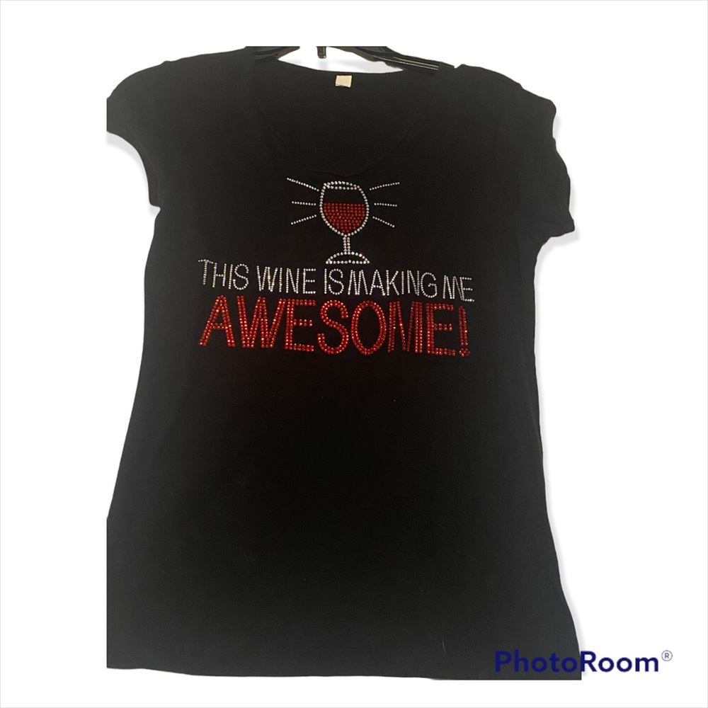 Cute boutique wine shirt